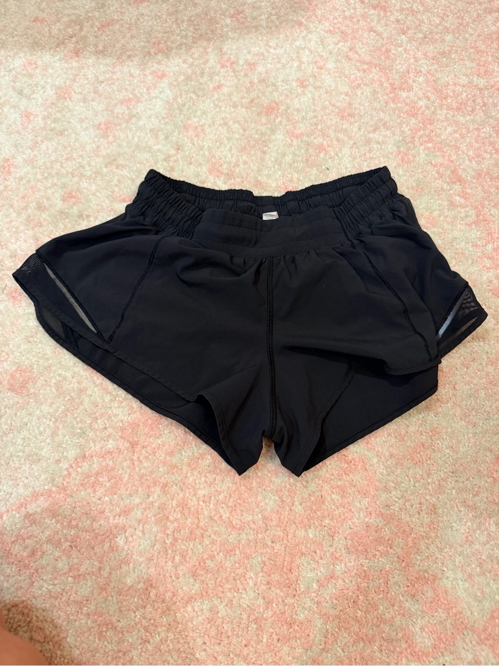 Women's Black Athletic Running Shorts with Inner Liner lululemon